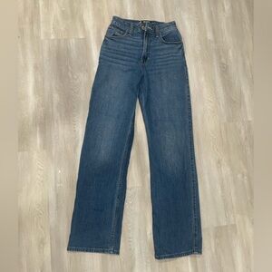 hollister ultra high rise dad jeans